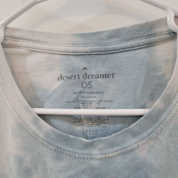 Desert Dreamer Womens Top One Size Tie Dye Celestial Witchy Moon Stars Grunge - Picture 4 of 6